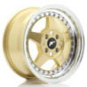 Llantas Japan Racing JR6 15x7 ET35 4x100 Gold w/ Machined Lip