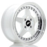 Llantas Japan Racing JR6 15x7 ET35 4x100 White w/ Machined Lip
