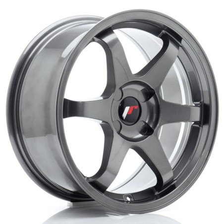 Llantas Japan Racing JR3 17x8 ET20-35 4H BLANK Gun Metal