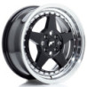 Llantas Japan Racing JR6 16x7 ET35 4x100 Gloss Black w/ Machined Lip
