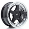 Llantas Japan Racing JR6 16x7 ET20-35 4H BLANK Gloss Black w/ Machined Lip