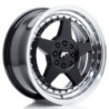 Llantas Japan Racing JR6 16x7 ET25 4x100/108 Gloss Black w/ Machined Lip
