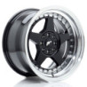 Llantas Japan Racing JR6 16x9 ET20 4x100/108 Gloss Black w/ Machined Lip