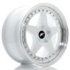Llantas Japan Racing JR6 17x8 ET20-35 5H BLANK White w/ Machined Lip