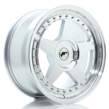 Llantas Japan Racing JR6 17x8 ET20-35 BLANK Silver Machined Face