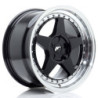 Llantas Japan Racing JR6 17x9 ET20-35 5H BLANK Gloss Black w/ Machined Lip