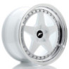 Llantas Japan Racing JR6 17x9 ET20-35 5H BLANK White w/ Machined Lip