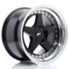Llantas Japan Racing JR6 17x10 ET0-20 5H BLANK Gloss Black w/ Machined Lip