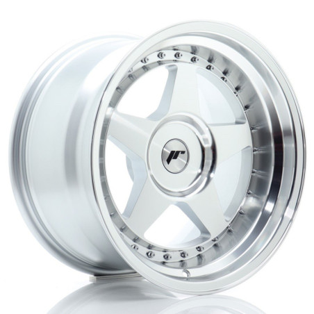Llantas Japan Racing JR6 17x10 ET0-20 BLANK Silver Machined Face