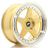 Llantas Japan Racing JR6 18x8 ET20-35 5H BLANK Gold w/ Machined Lip