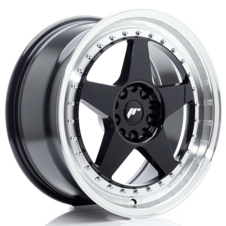 Llantas Japan Racing JR6 18x8,5 ET22 5x114,3/120 Gloss Black w/ Machined Lip