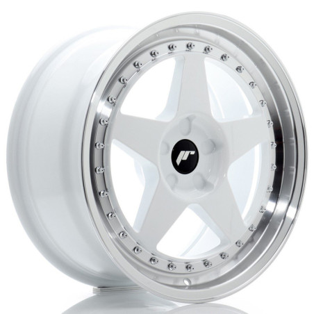 Llantas Japan Racing JR6 18x8,5 ET20-40 5H BLANK White w/ Machined Lip