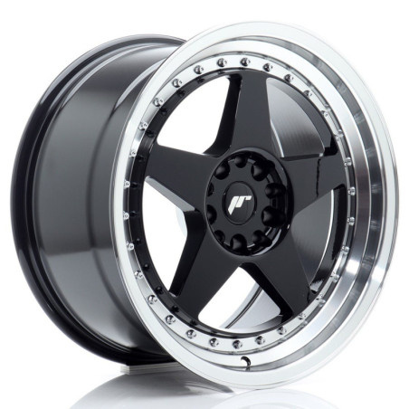 Llantas Japan Racing JR6 18x9,5 ET22 5x114,3/120 Gloss Black w/ Machined Lip
