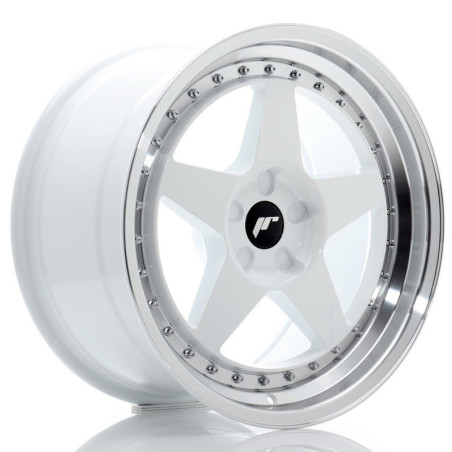 Llantas Japan Racing JR6 18x9,5 ET20-40 5H BLANK White w/ Machined Lip