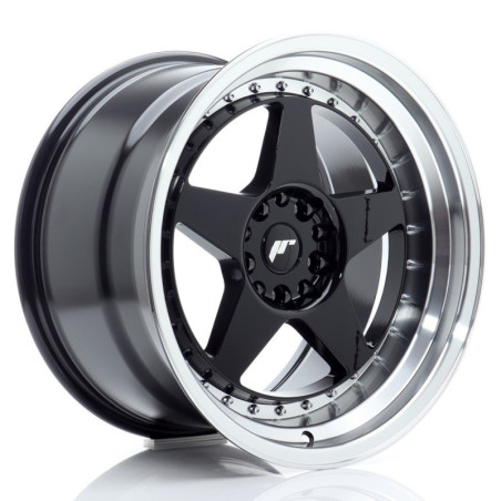 Llantas Japan Racing JR6 18x10,5 ET25 5x114,3/120 Gloss Black w/ Machined Lip