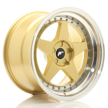 Llantas Japan Racing JR6 18x10,5 ET0-25 5H BLANK Gold w/ Machined Lip