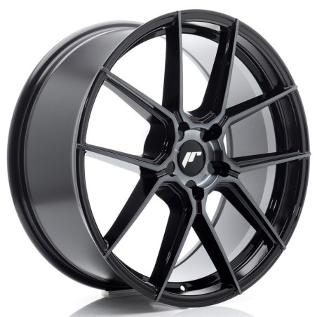 Llantas Japan Racing JR30 20x8 ET20-40 5H BLANK Black Machined w/ Tinted Face