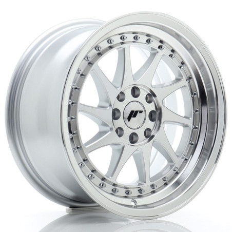 Llantas Japan Racing JR26 16x8 ET25 4x100/108 Silver Machined Face