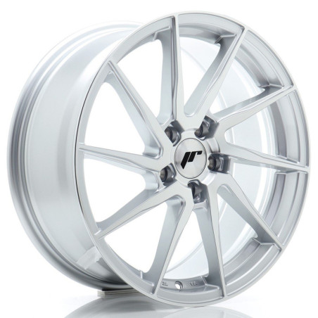 Llantas Japan Racing JR36 18x8 ET45 5x112 Silver Machined Face