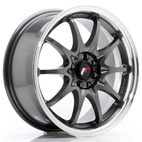 Llantas Japan Racing JR5 16x7 ET30 5x100/114,3 Gun Metal w/ Machined Lip