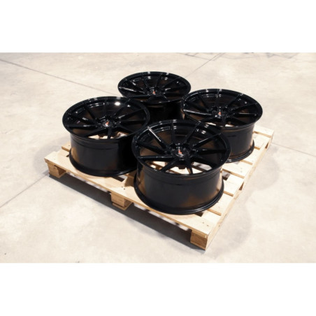 Set of JR36 20x10,5 ET20 5x112 Gloss Black