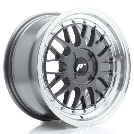 Llantas Japan Racing JR23 16x8 ET20-45 4H BLANK Hyper Gray w/ Machined Lip