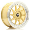 Llantas Japan Racing JR26 17x8 ET20-35 BLANK Gold w/ Machined Lip