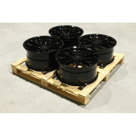 Set of JR37 20x9 ET20 + 20x10 ET35 5x114,3 Gloss Black