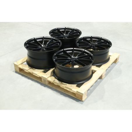 Set of JR37 20x8,5 ET35 + 20x10 ET45 5x112 Matt Bl