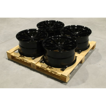 Set of JR37 20x10 ET45 5x120 Gloss Black