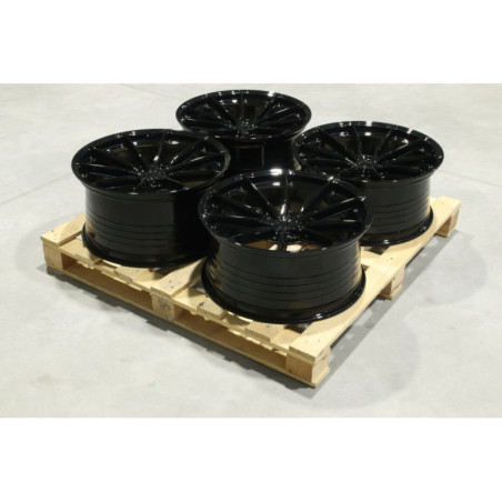 Set of JR37 21x9,5 ET35 + 21x10,5 ET35 5x112 Gloss Black