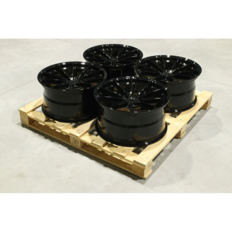 Set of JR37 20x10 ET45 5x112 Gloss Black