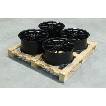Set of SL02 19x9 ET20 + 19x8 ET40 5x112 Matt Black
