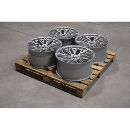 Set of JR28 20x10 ET30 5x112 Matt Silver