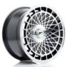 Llantas Japan Racing JR14 15x8 ET15-25 BLANK Gloss Black Machined Face