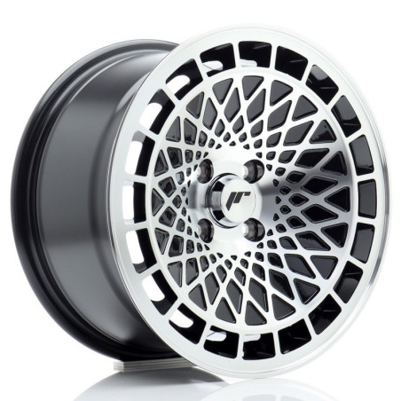 Llantas Japan Racing JR14 15x8 ET25 4x100 Gloss Black Machined Face