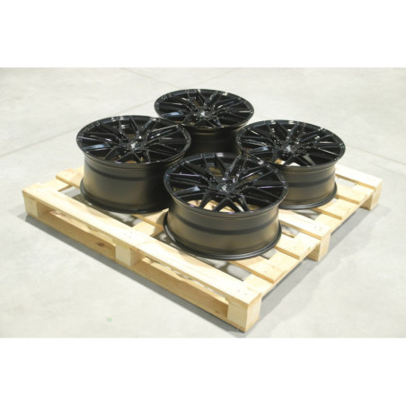 Set of JR28 18x7,5 ET40 + 18x8,5 ET40 5x112 Gloss Black
