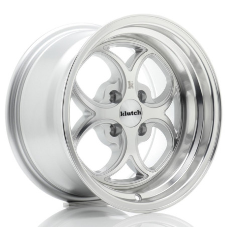 Klutch SL2 15x8,5 ET17 4x100 Silver Machined Face