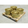 Set of JR44 20x8 ET20 + 20x9,5 ET28 5x112 Matt Gold
