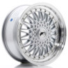 Llantas Japan Racing JR9 17x7,5 ET35 5x112/120 Silver w/ Machined Lip+Silver Rivets