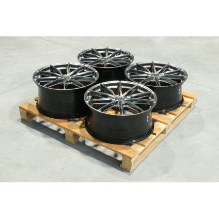 Set of JR37 21x9 ET38 + 21x10 ET44 5x108 Hyper Black