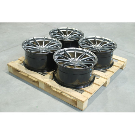 Set of JR37 19x9,5 ET45 5x112 Hyper Black