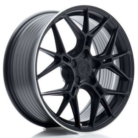 Llantas Japan Racing JR51 18x8 ET20-45 5H BLANK Satin Black w/ Machined Lip