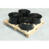 Set of JR44 20x8,5 ET40 + 20x9,5 ET45 5x112 Gloss Black