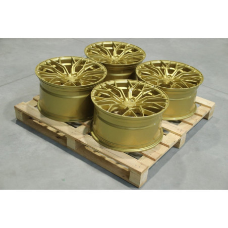 Set of CVR1 20x10 ET30 + 20x11 ET35 5x120 Gloss Gold
