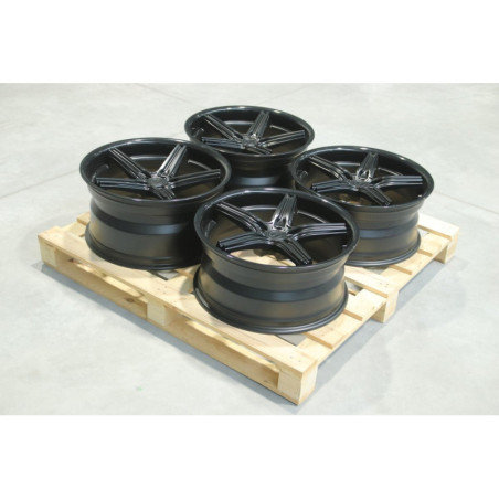 Set of CVR9 20x9 ET30 + 20x10 ET35 5x112 Matt Black