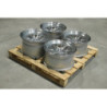 Set of JR40 19x9,5 ET22 + 19x11 ET22 5x114,3 Silver Machined Face