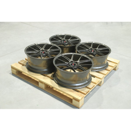 Set of JR30 19x8,5 ET40 5x114,3 Hyper Gray