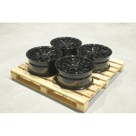 Set of JR48 18x8 ET32 5x108 Gloss Black