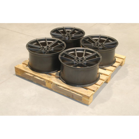 Set of JR30 20x10 ET35 + 20x10,5 ET45 5x114,3 Matt Graphite